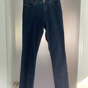 Lee Women's Slim Straight Slimming Jeans Straight Leg Dark Wash Size XS 2